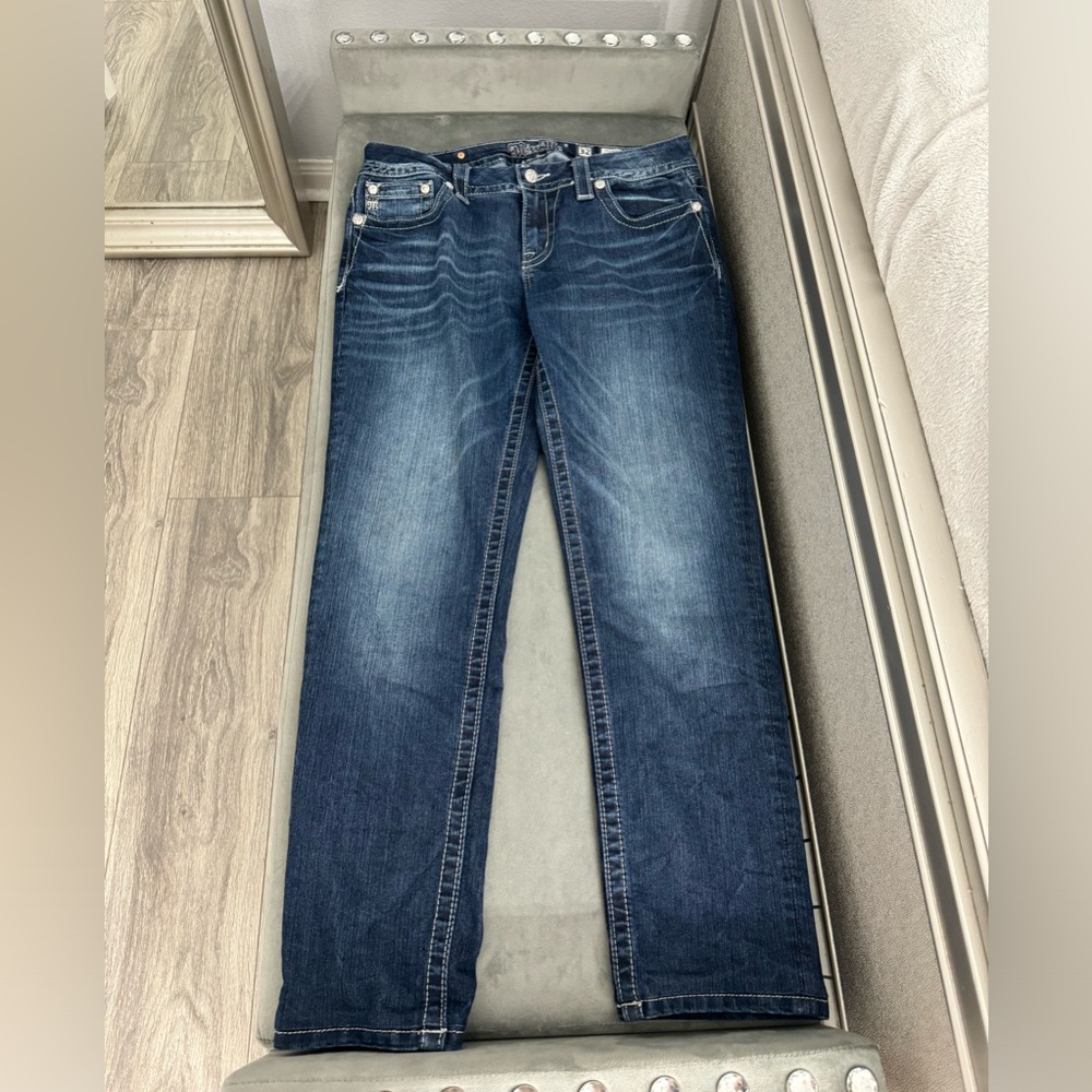 Miss me blue mid rise skinny jeans